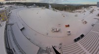 Archived image Webcam Oberhof: View Biathlon Stadium 13:00