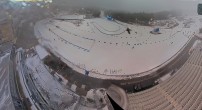 Archived image Webcam Oberhof: View Biathlon Stadium 09:00