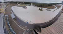 Archiv Foto Webcam Oberhof: Blick ins Biathlonstadion 13:00