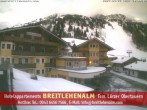 Archived image Webcam View from the hotel Breitlehenalm 19:00