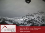 Archiv Foto Webcam Blick auf die Pisten in Obertauern aus Sicht des Panorama Hotels 13:00