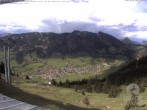 Archiv Foto Webcam Aussicht auf Bad Hindelang von der Hornbahn Bergstation 15:00