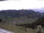 Archiv Foto Webcam Aussicht auf Bad Hindelang von der Hornbahn Bergstation 17:00