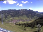 Archiv Foto Webcam Aussicht auf Bad Hindelang von der Hornbahn Bergstation 09:00