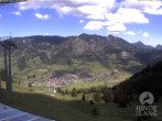 Archiv Foto Webcam Aussicht auf Bad Hindelang von der Hornbahn Bergstation 11:00