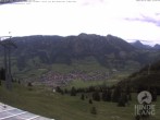 Archiv Foto Webcam Aussicht auf Bad Hindelang von der Hornbahn Bergstation 15:00