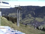 Archiv Foto Webcam Aussicht auf Bad Hindelang von der Hornbahn Bergstation 07:00