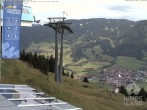 Archiv Foto Webcam Aussicht auf Bad Hindelang von der Hornbahn Bergstation 09:00