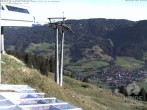 Archiv Foto Webcam Aussicht auf Bad Hindelang von der Hornbahn Bergstation 07:00