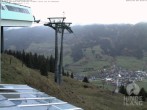Archived image Webcam Mountain station Hornbahn 05:00