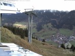 Archiv Foto Webcam Aussicht auf Bad Hindelang von der Hornbahn Bergstation 07:00