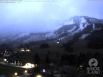 Archived image Webcam View of the kids hotel Oberjoch at the slopes in front 19:00