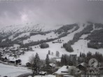 Archiv Foto Webcam Sicht vom Kinderhotel Oberjoch aus auf das Skigebiet gegenüber 11:00