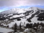 Archiv Foto Webcam Sicht vom Kinderhotel Oberjoch aus auf das Skigebiet gegenüber 17:00