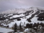 Archiv Foto Webcam Sicht vom Kinderhotel Oberjoch aus auf das Skigebiet gegenüber 19:00