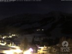 Archived image Webcam View of the kids hotel Oberjoch at the slopes in front 03:00