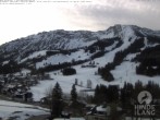 Archived image Webcam View of the kids hotel Oberjoch at the slopes in front 06:00