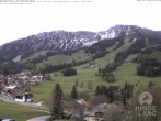 Archiv Foto Webcam Sicht vom Kinderhotel Oberjoch aus auf das Skigebiet gegenüber 05:00