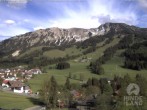 Archiv Foto Webcam Sicht vom Kinderhotel Oberjoch aus auf das Skigebiet gegenüber 18:00