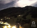 Archived image Webcam View of the kids hotel Oberjoch at the slopes in front 23:00