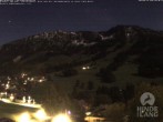 Archived image Webcam View of the kids hotel Oberjoch at the slopes in front 03:00