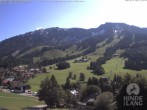 Archived image Webcam View of the kids hotel Oberjoch at the slopes in front 11:00