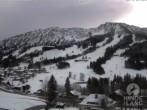 Archiv Foto Webcam Sicht vom Kinderhotel Oberjoch aus auf das Skigebiet gegenüber 09:00