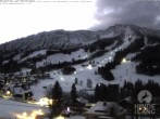 Archiv Foto Webcam Sicht vom Kinderhotel Oberjoch aus auf das Skigebiet gegenüber 06:00