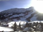 Archiv Foto Webcam Sicht vom Kinderhotel Oberjoch aus auf das Skigebiet gegenüber 09:00