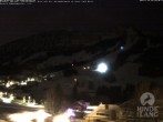 Archived image Webcam View of the kids hotel Oberjoch at the slopes in front 03:00