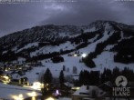 Archived image Webcam View of the kids hotel Oberjoch at the slopes in front 06:00