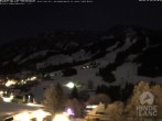 Archiv Foto Webcam Sicht vom Kinderhotel Oberjoch aus auf das Skigebiet gegenüber 01:00