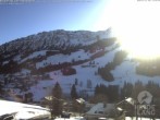 Archiv Foto Webcam Sicht vom Kinderhotel Oberjoch aus auf das Skigebiet gegenüber 09:00