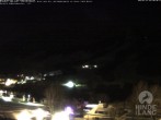 Archived image Webcam View of the kids hotel Oberjoch at the slopes in front 23:00