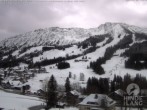 Archiv Foto Webcam Sicht vom Kinderhotel Oberjoch aus auf das Skigebiet gegenüber 09:00