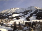 Archiv Foto Webcam Sicht vom Kinderhotel Oberjoch aus auf das Skigebiet gegenüber 15:00