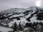 Archived image Webcam View of the kids hotel Oberjoch at the slopes in front 09:00