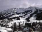 Archived image Webcam View of the kids hotel Oberjoch at the slopes in front 13:00