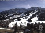 Archiv Foto Webcam Sicht vom Kinderhotel Oberjoch aus auf das Skigebiet gegenüber 11:00