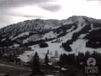 Archiv Foto Webcam Sicht vom Kinderhotel Oberjoch aus auf das Skigebiet gegenüber 09:00