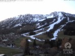 Archived image Webcam View of the kids hotel Oberjoch at the slopes in front 06:00