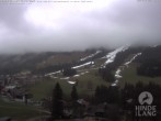 Archived image Webcam View of the kids hotel Oberjoch at the slopes in front 15:00