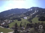 Archiv Foto Webcam Sicht vom Kinderhotel Oberjoch aus auf das Skigebiet gegenüber 09:00
