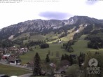 Archived image Webcam View of the kids hotel Oberjoch at the slopes in front 13:00