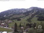 Archiv Foto Webcam Sicht vom Kinderhotel Oberjoch aus auf das Skigebiet gegenüber 09:00