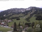 Archiv Foto Webcam Sicht vom Kinderhotel Oberjoch aus auf das Skigebiet gegenüber 09:00