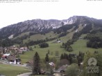 Archiv Foto Webcam Sicht vom Kinderhotel Oberjoch aus auf das Skigebiet gegenüber 13:00