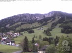 Archived image Webcam View of the kids hotel Oberjoch at the slopes in front 06:00