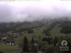 Archived image Webcam View of the kids hotel Oberjoch at the slopes in front 09:00