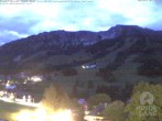 Archiv Foto Webcam Sicht vom Kinderhotel Oberjoch aus auf das Skigebiet gegenüber 03:00